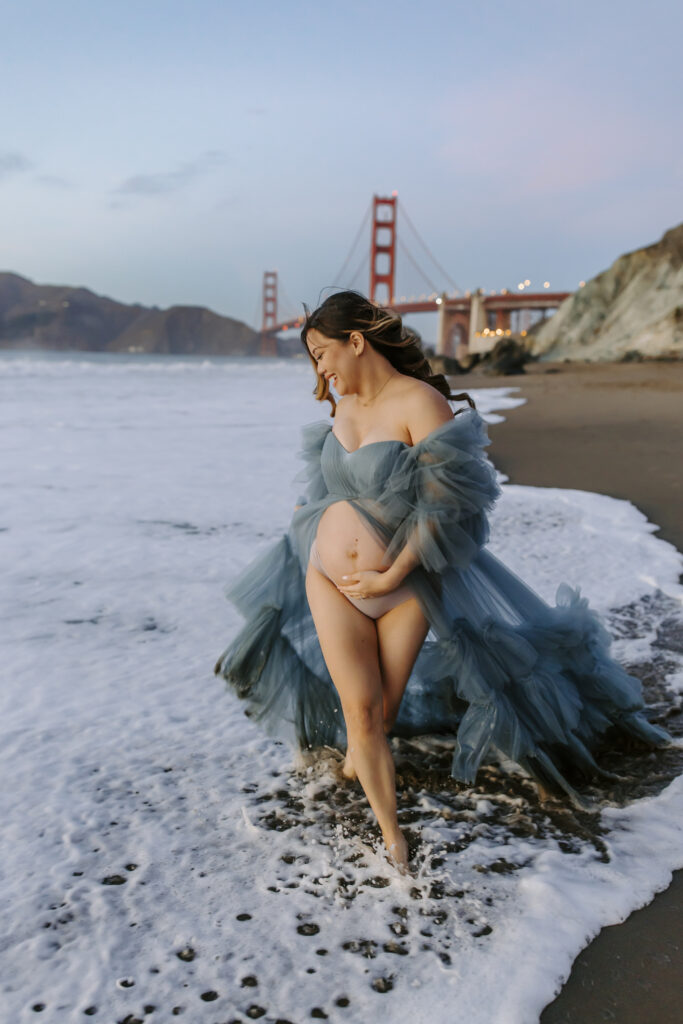 maternity session as an example of prenatal massage in san francisco
