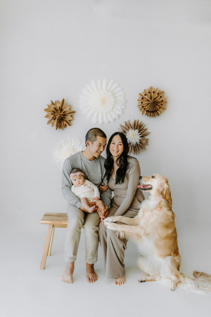 family session as an example of Studio Holiday Family Mini Sessions in San Jose