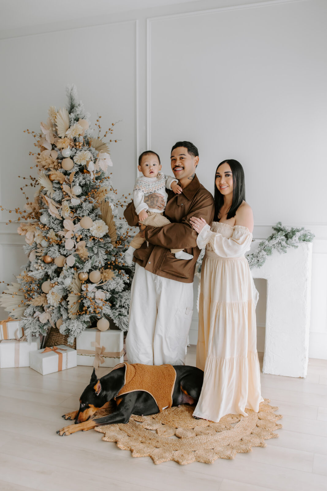 2023 Stunning Studio Holiday Family Mini Sessions in San Jose