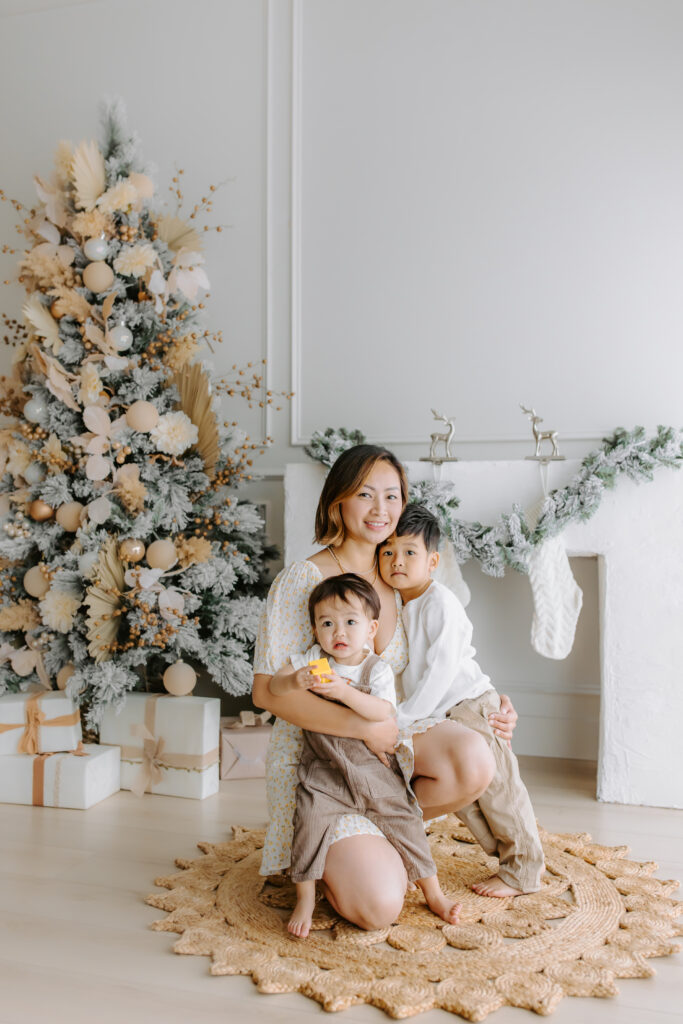 family session as an example of Studio Holiday Family Mini Sessions in San Jose