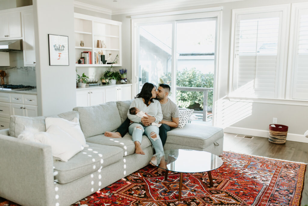 newborn session as an example of outfits for bay area newborn sessions
