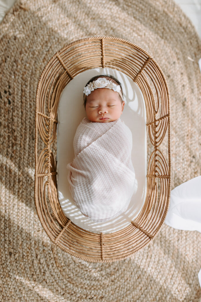 newborn session as an example of outfits for bay area newborn sessions