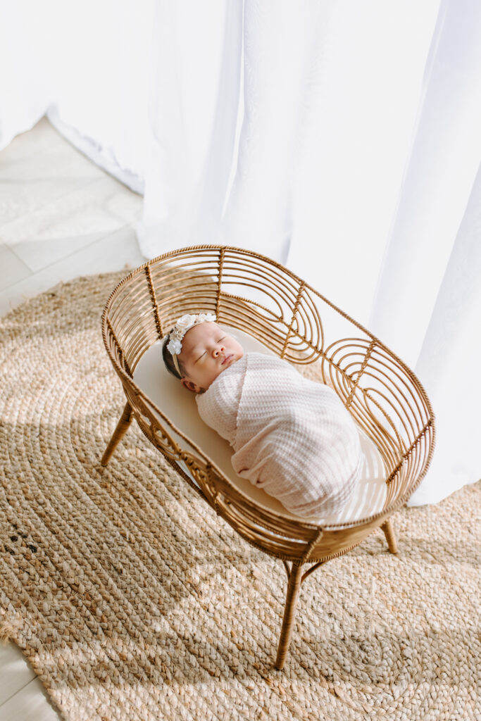 newborn session as an example of outfits for bay area newborn sessions