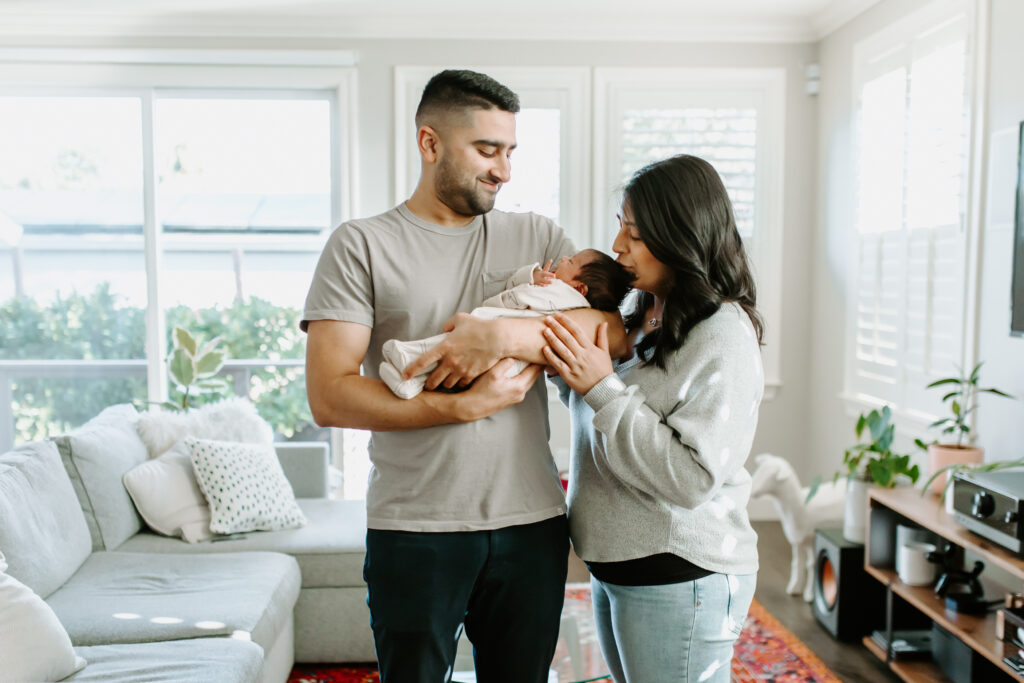 newborn session as an example of outfits for bay area newborn sessions