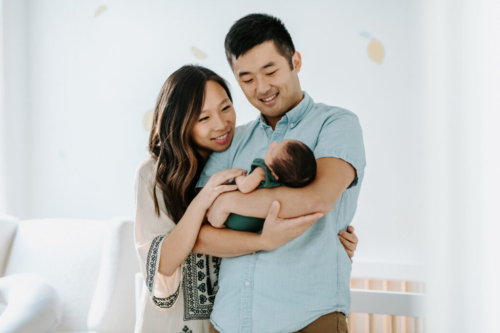 newborn session as an example of outfits for bay area newborn sessions