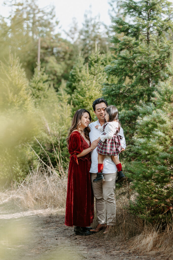 family christmas farm photos as example of bay area maternity photographer