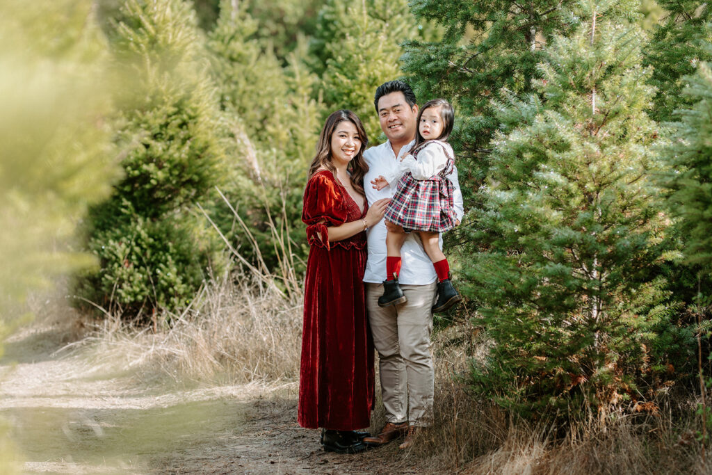 family christmas farm photos as example of bay area maternity photographer