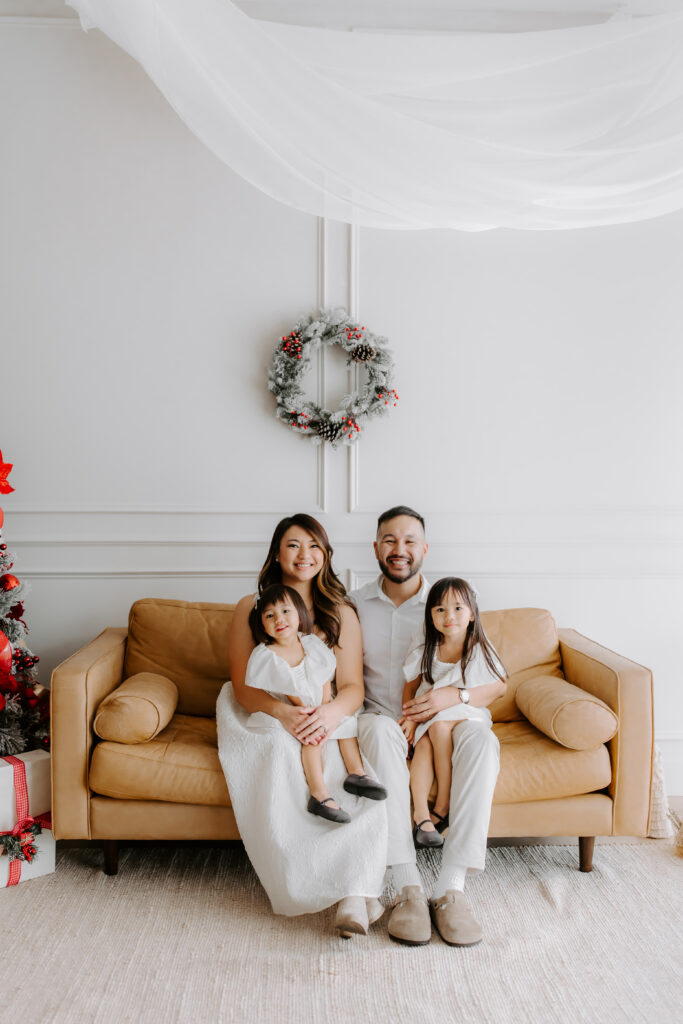 family holiday photo as example of San Jose Family Photographer