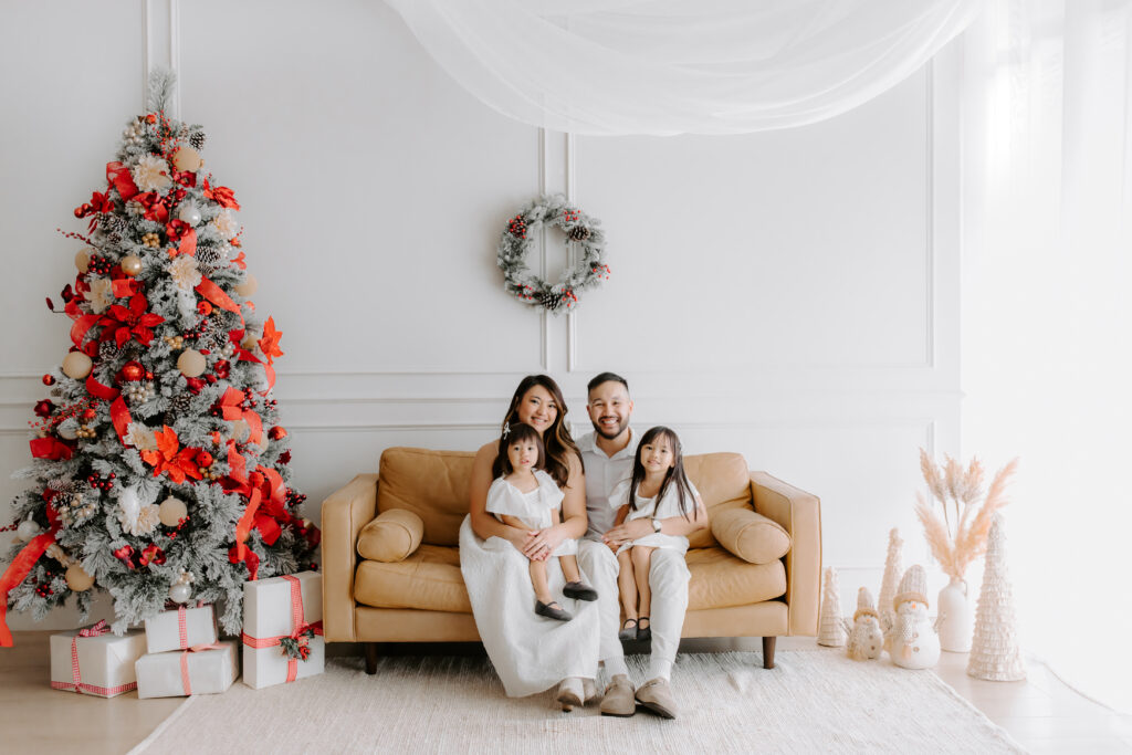 family holiday photo as example of San Jose Family Photographer