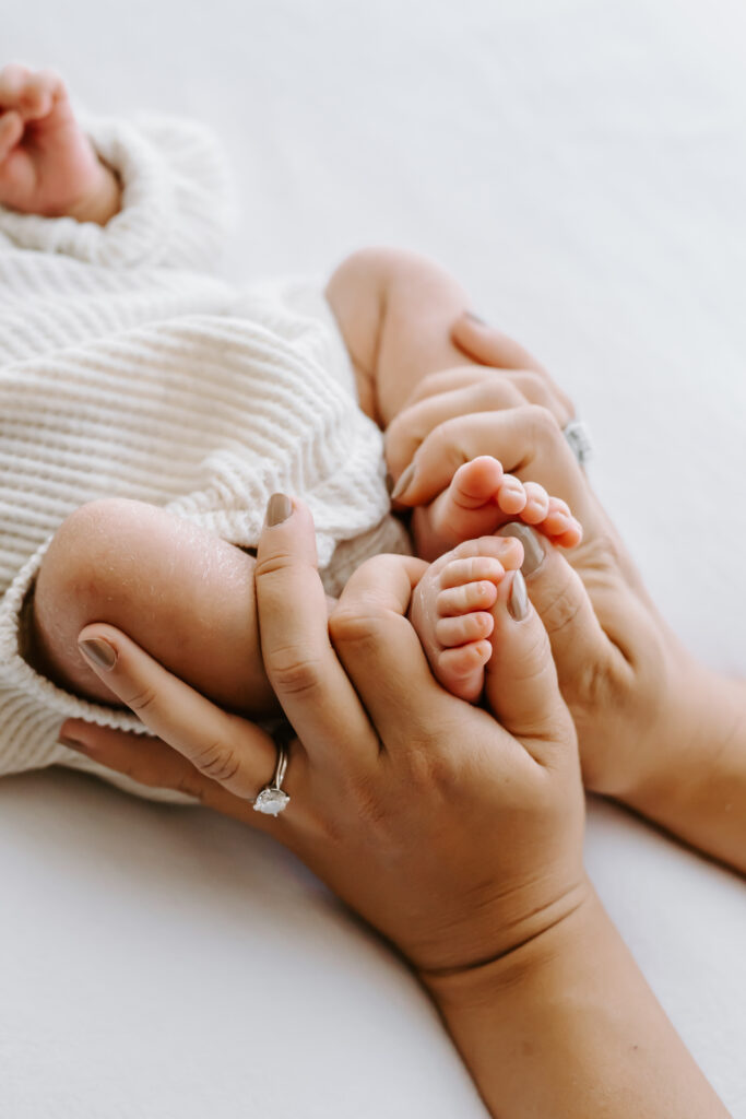 newborn photography session as example of bay area newborn photographer