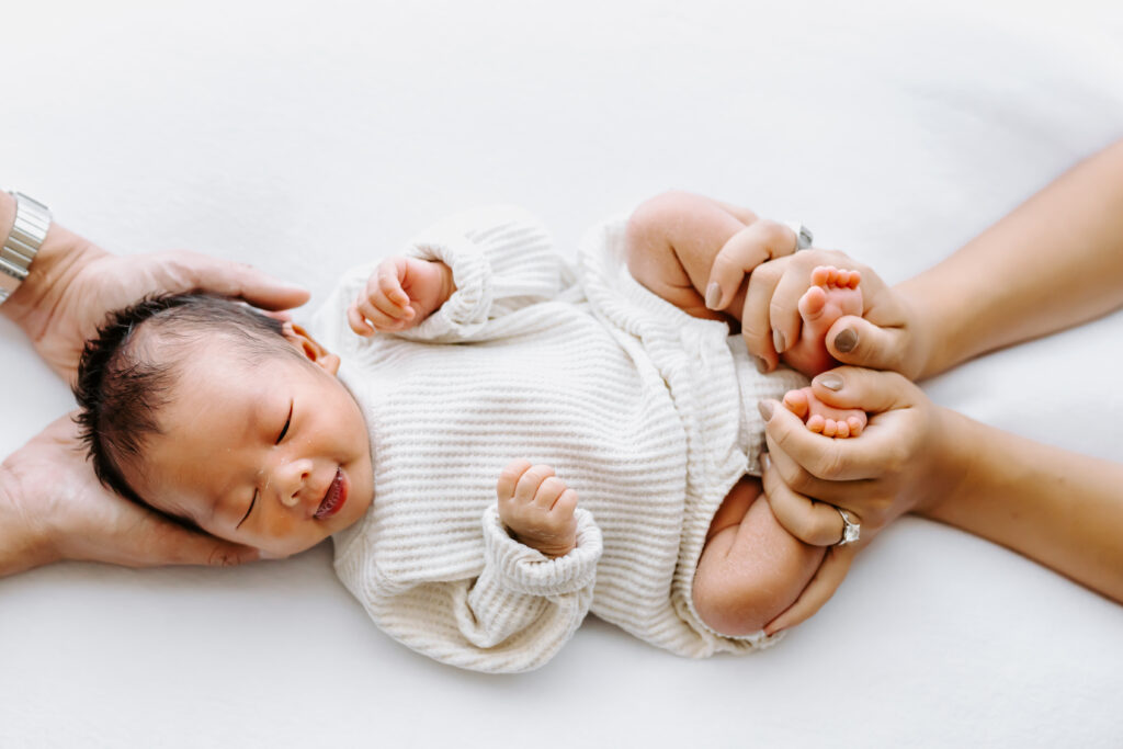 newborn photography session as example of bay area newborn photographer