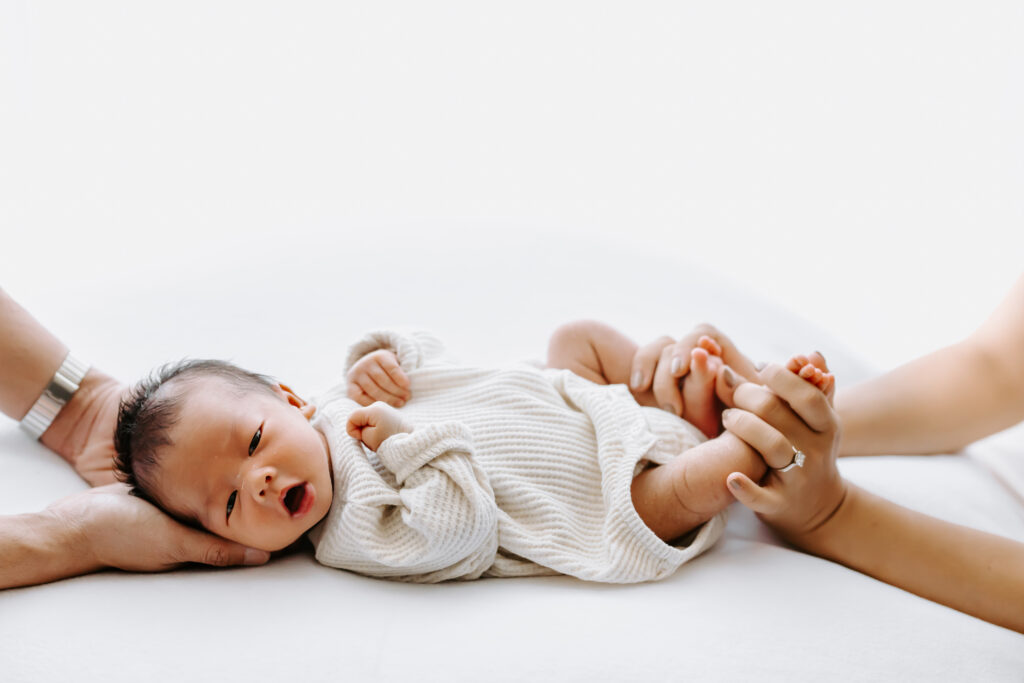 newborn photography session as example of bay area newborn photographer
