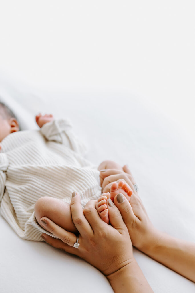 newborn photography session as example of bay area newborn photographer