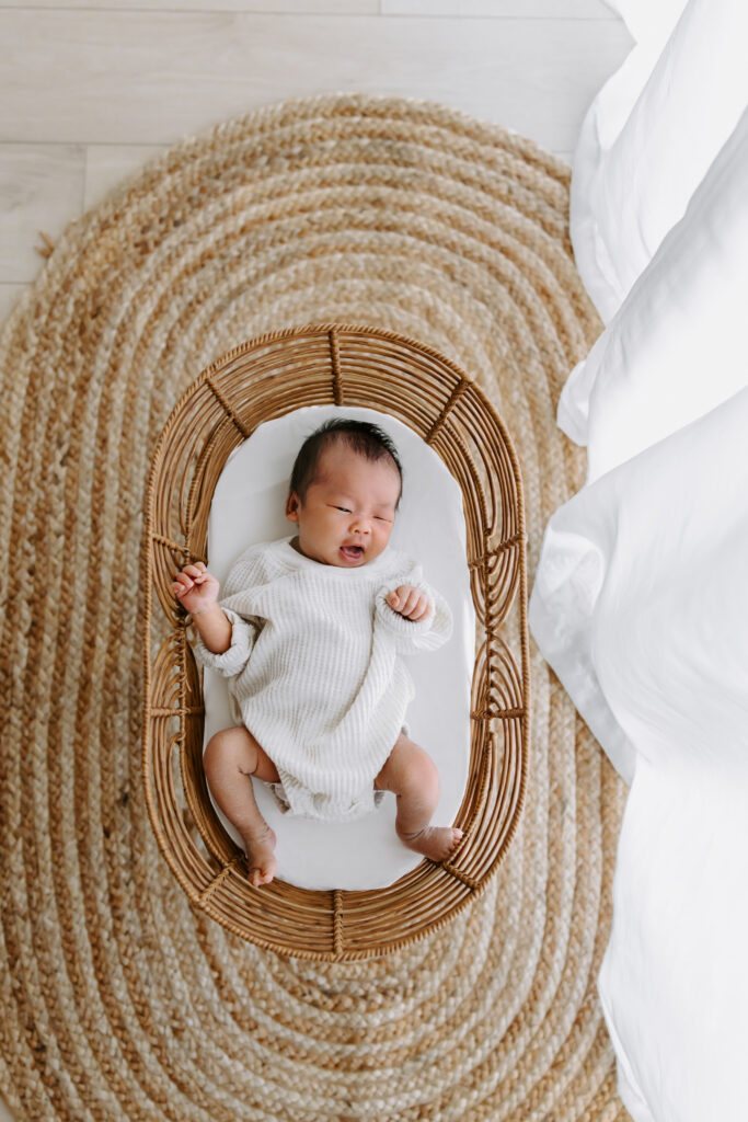 newborn photography session as example of bay area newborn photographer