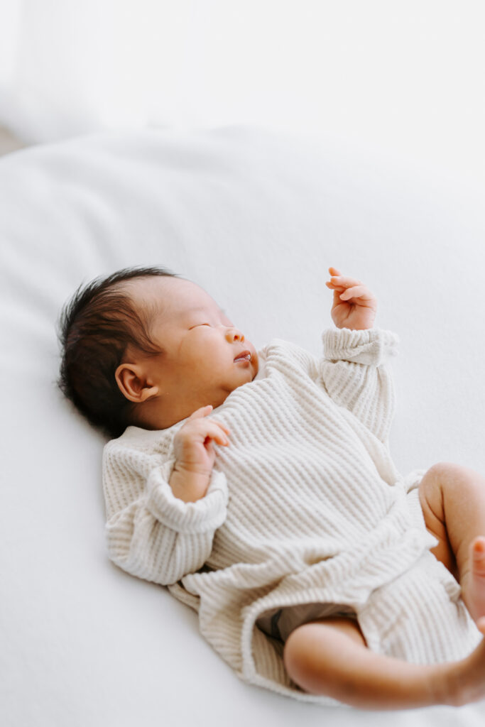 newborn photography session as example of bay area newborn photographer
